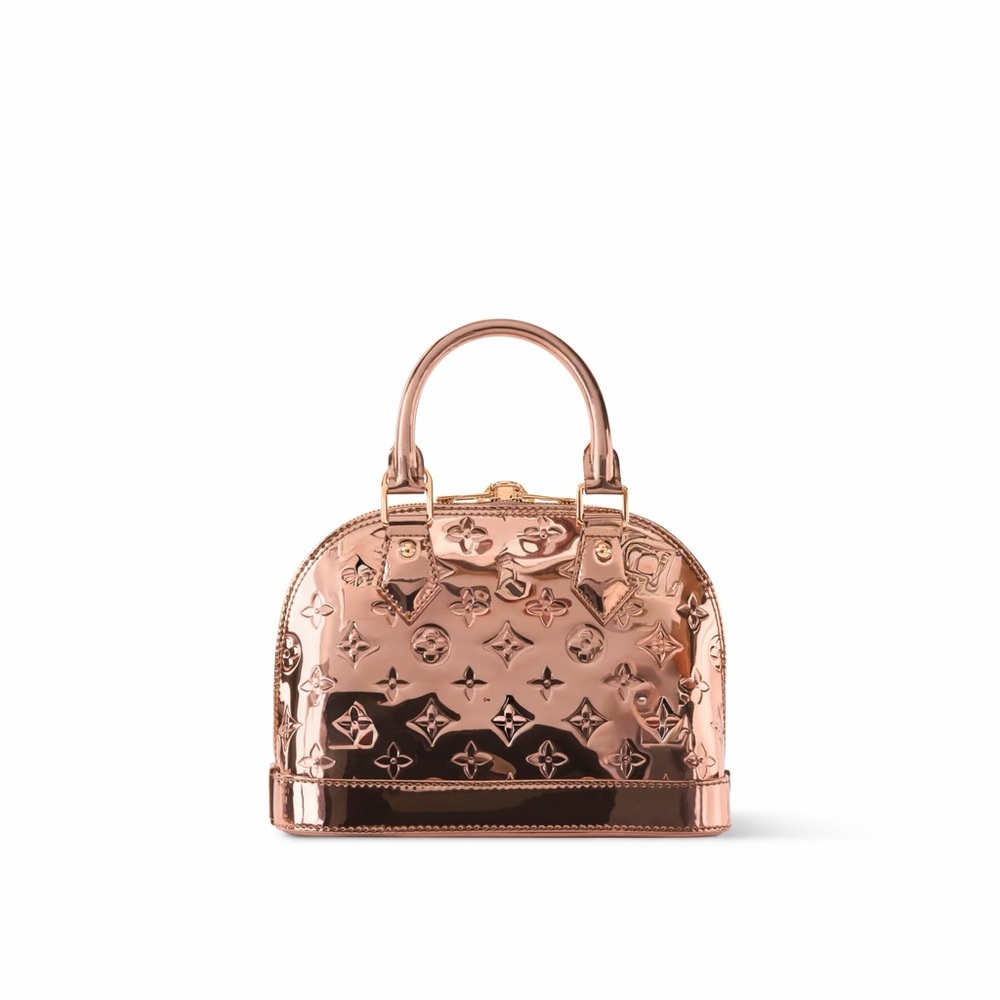 LV Monogram Miroir Alma BB handbag LE copper RGHW ski